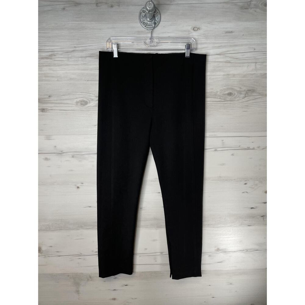 Ann Taylor Petite Pants Womens 12P Black Slim Ankle Zip Dress Work Career Office